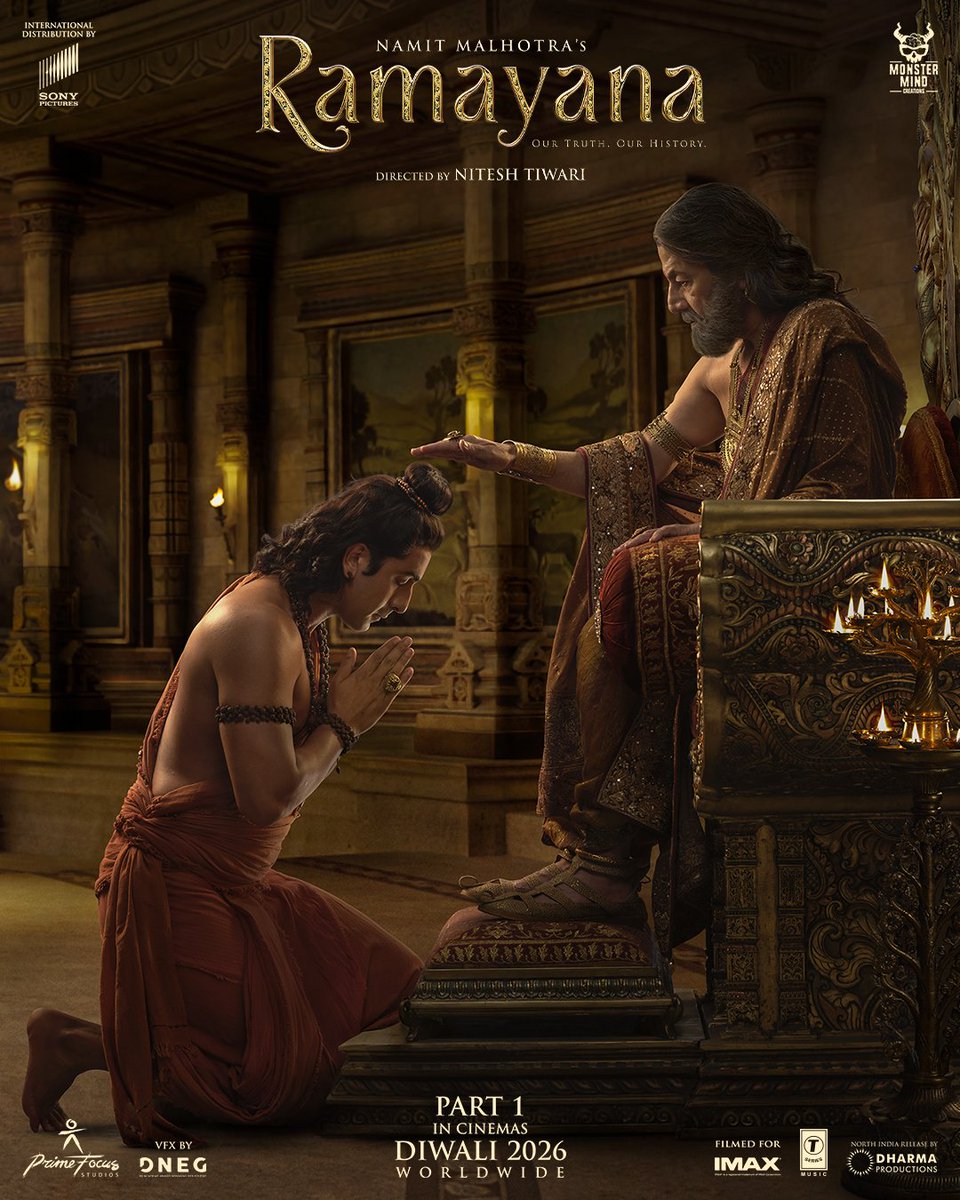 PrimeHeritage_7's tweet photo. Here's More Poster from #Ramayana

1. Lord Rama receiving his father King Dasharatha’s blessings before leaving for exile.
2. Lord Rama performing the last rites of his father, King Dasharatha, during his exile.. https://t.co/sMJSb65o5q