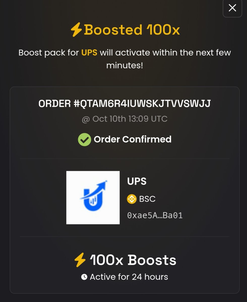 upscreener's tweet photo. WE’RE NOT PLAYING HERE! 🔥

The 100× DexScreener boost is activated. $UPS is back in focus, and these levels may not last forever. 👀

Last time this happened, $UPS ran from $60K to $900K market cap.

The history is there. The next move is loading. 🚀 https://t.co/iZrI5gD9KS