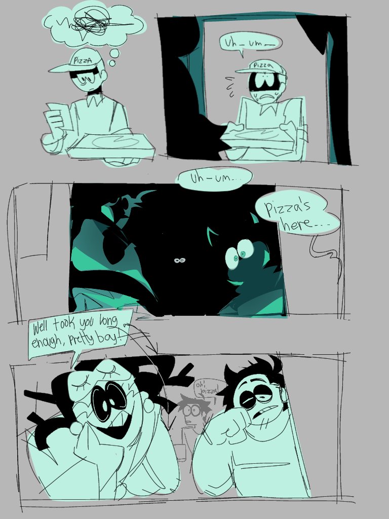 DyingEnddy's tweet photo. Evil Giggly Gang 🍕 https://t.co/jMXaJZtIlH