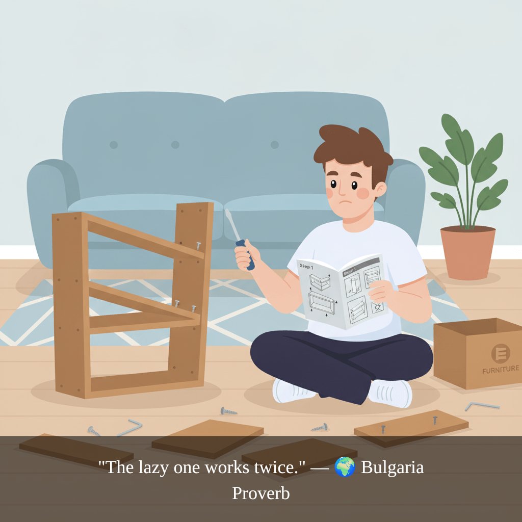 abaseddad's tweet photo. ๐ Bulgaria Proverb
"The lazy one works twice."
#DadWisdom #WorldWisdom https://t.co/6THGVDCDyI
