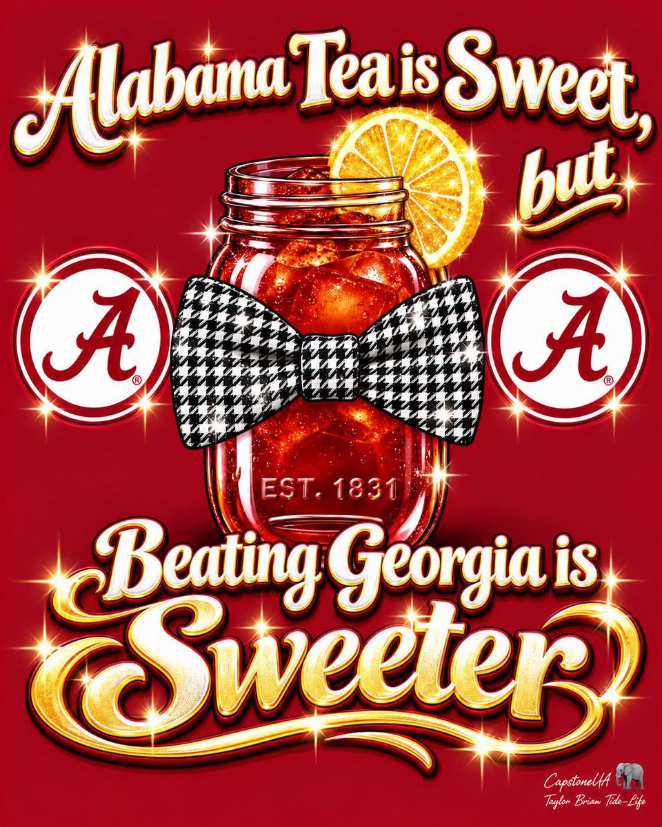 William28796229's tweet photo. Nothing is sweeter than beating Georgia . ROLL TIDE https://t.co/NNcM2VBDQN