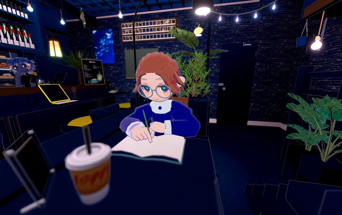 goghkrm's tweet photo. 土曜夜ルーム「cafe&amp;bar YuU」
BARのルームやっと見つけたー！
５０分くらい有価証券📖
#goghOnSteam #gogh #簿記1級
E48EVC45A178 https://t.co/jiM8ehKHSR