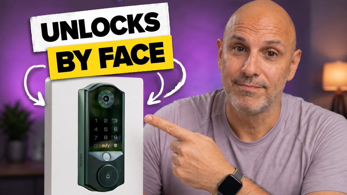 caputo's tweet photo. I've been living with the eufy Smart Lock E40 for a few weeks, and it's the first smart home product I've tested that combines:

a lock 🔐 
a doorbell 🔔 
and the camera 📹  

It's time to lock in (see what I did there) in my sponsored review below👇 https://t.co/txZAq6DtFY