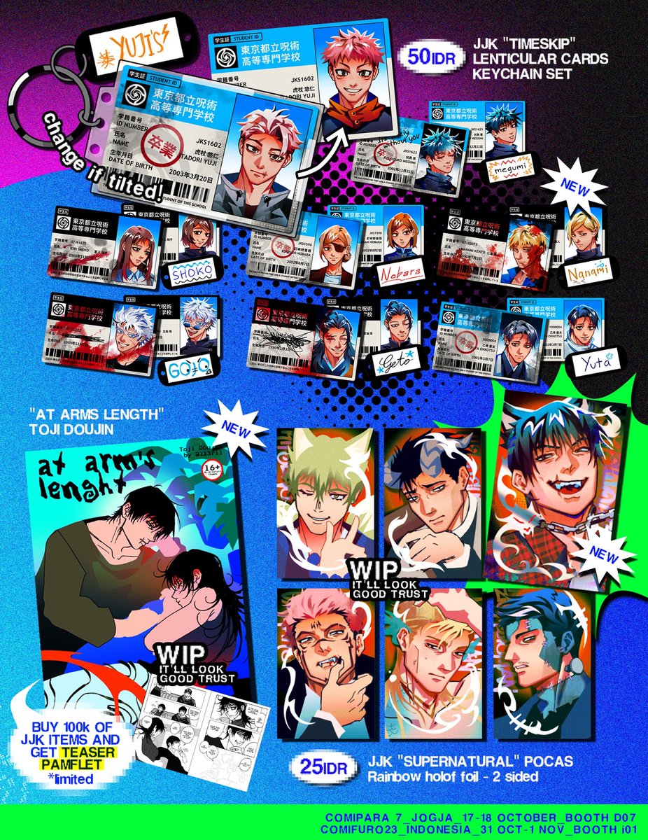 113rii's tweet photo. (♥️+ 🔁 appreciated!) 
Hello! Here is my OTS catalogue for #CF23 and #COMIPARA7 !
See you! ❤️

📍 OTS both days
COMIPARA7 - JEC, ID  (D-07)
CF23 - ICE BSD, ID (i-01)
🌐 ORIGINALS, Sonic, MLP, JJK, Delatarune, Mouthwashing, Ace Attorney

(4/7)
#Comifuro23catalogue #Comifuro23 https://t.co/tlDnAI6jz9