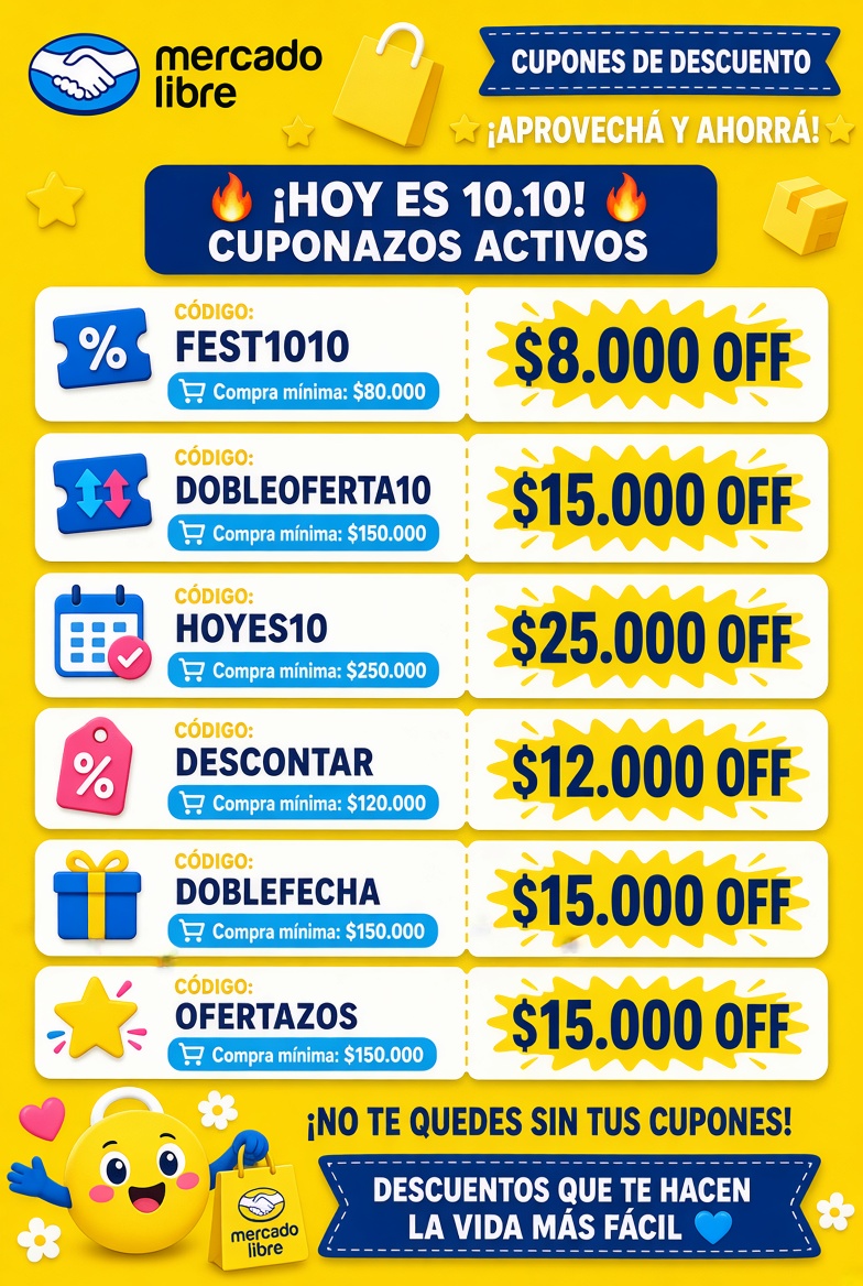 OfertasArgCupon's tweet photo. 🚨 Resumen de cupones al mediodia exclusivos del día 10/10!!! 🚨

Activalos acá: https://t.co/KzS5ItFVaf

#Argentina #cupon #descuentos #ofertas #promocion https://t.co/KAYI990H0I