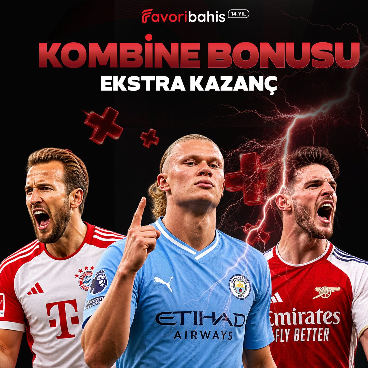 Favoribhscom's tweet photo. ⚡KOMBİNE KUPONUNU KATLA, EKSTRA KAZANCI YAKALA!

⚽️Kombine kuponlarına özel %100’e varan ekstra kazanç!

📈 Maç sayın ve toplam kupon oranın arttıkça, ekstra kazanç oranını yükselt!

🚀 Kombinenin kazancını Favoribahis’te büyüt!

https://t.co/Rc7y0w0uDD https://t.co/8lBzqkzvlp