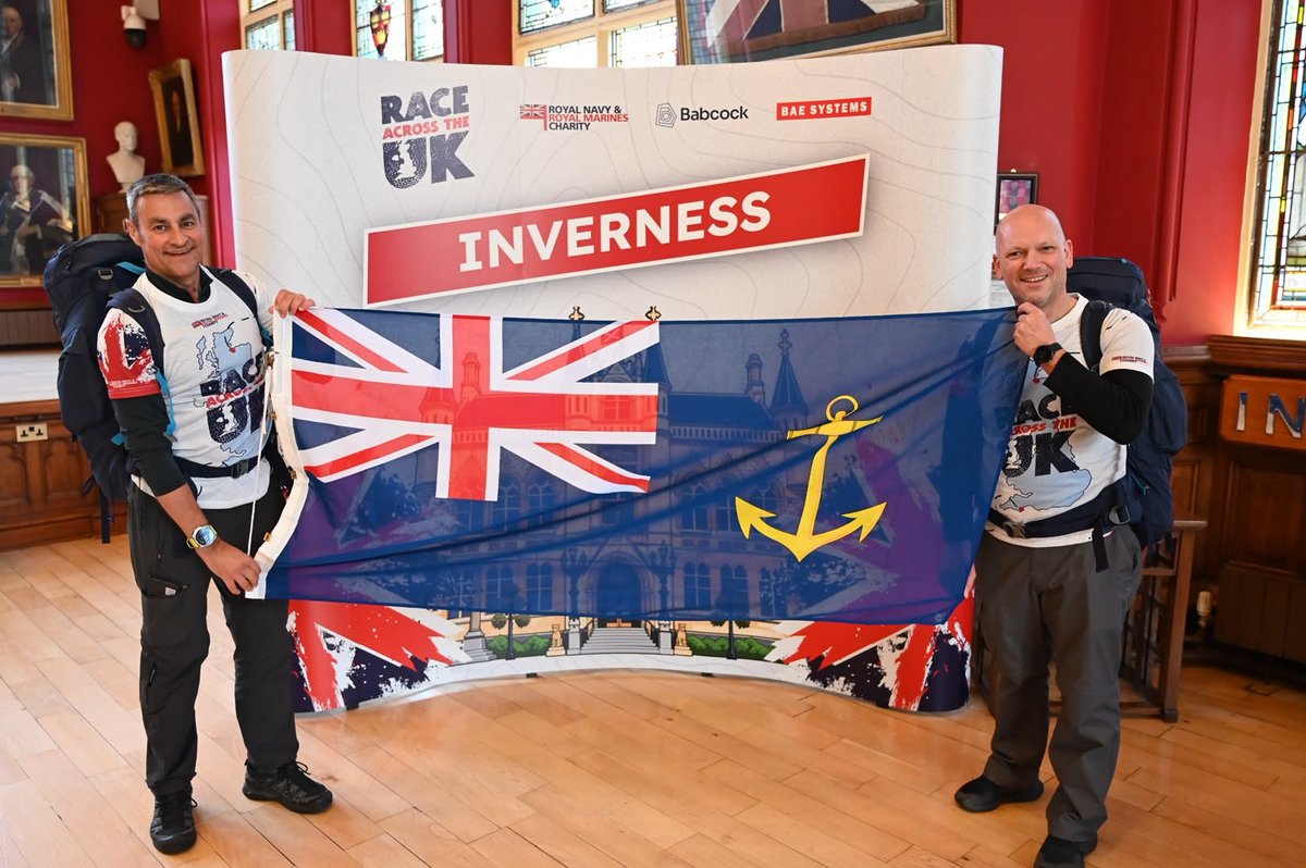 RFAHeadquarters's tweet photo. Congratulations to our dynamic duo. #teamRFA Cdre Sam Shattock &amp; 
C/O(LS) Tim Hill. Who have completed the @RNRMC #RaceAcrosstheUK. The team, on very little sleep, have raised £4570. A fantastic effort &amp; magnificent achievement 👏 many thanks to those who donated &amp; supported us. https://t.co/NlNs89Ox8k