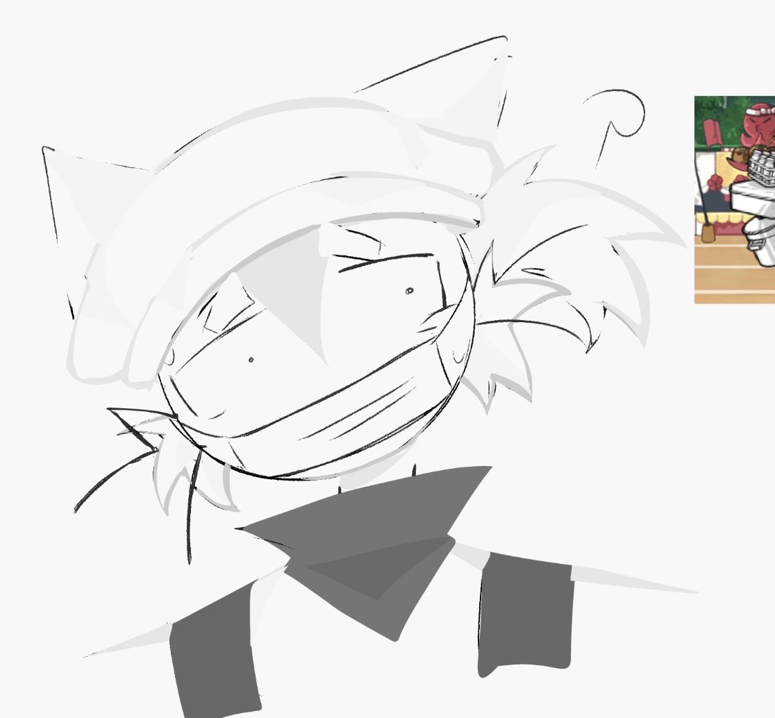 BlossoBlossomm's tweet photo. I need to draw cafeteria cat more he’s so interesting lookin https://t.co/onS6glEnL1
