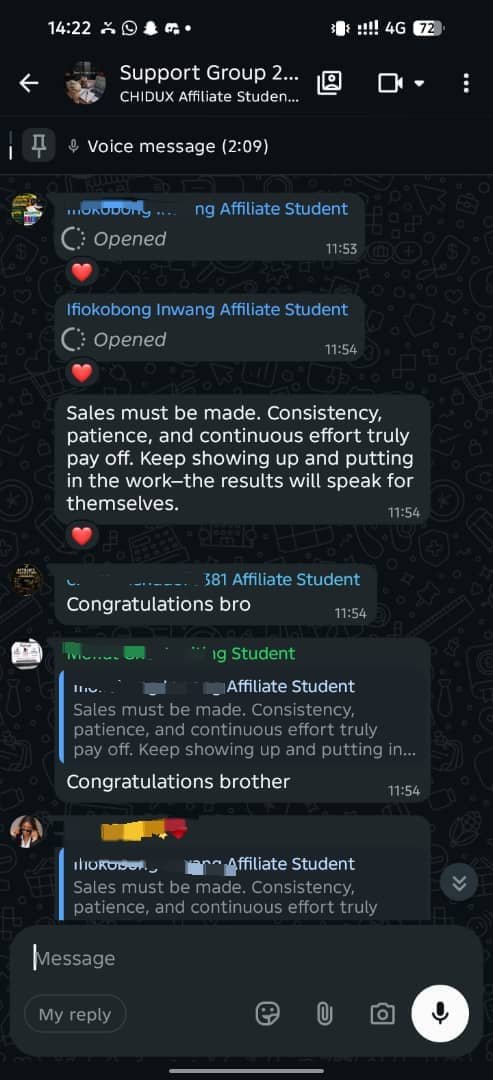 CoachSammyMirac's tweet photo. My students are making sales back to back! 🔥💯

I can't be your coach and you won't do well in affiliate marketing. Impossible! 😌🏧

Stop watching others make money while you shout "GOD WHEN?" The "WHEN" begins the moment you decide to take action! 🚀💯 https://t.co/s8cS1olD7W