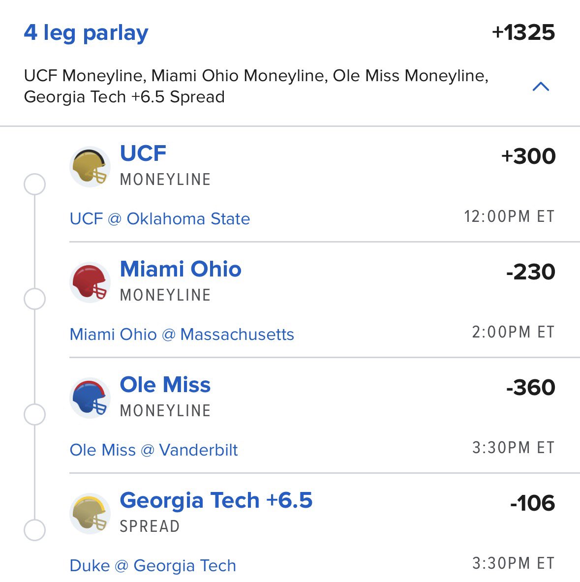 CLVProphets's tweet photo. College Football Saturday .. who sells? https://t.co/lBQWMaGsKx