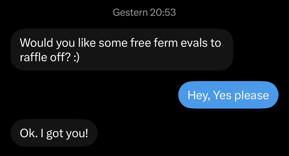 nitroxn_capital's tweet photo. Giving away 5, $10k @tryferm evals 💸

To Enter:

Follow @tryferm and @TheScrog ✅
Like, comment, and repost this ✔️

Winners chosen tomorrow Night 🔥 https://t.co/wnm4jo9H24