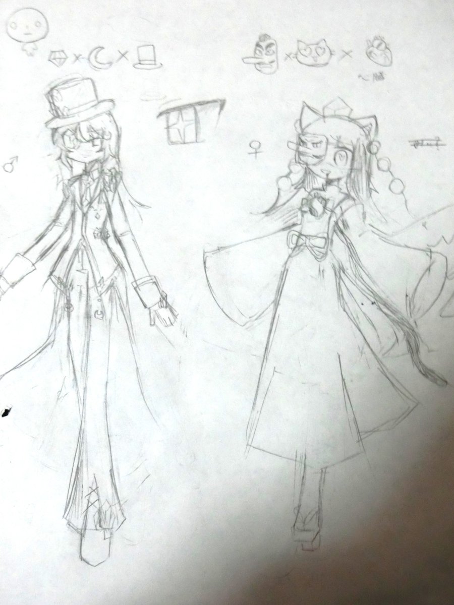 VeRForTe_LoVe's tweet photo. キャラデザ終わらねー https://t.co/1QuMMEgUj6
