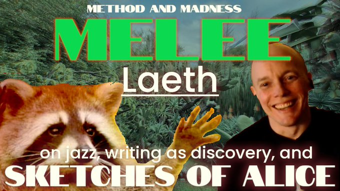 madmethodpod's tweet photo. Icymi, @laethcore joined me for a conversation about jazz, writing as discovery, listening for the voice, and his singular work, including his most recent novel SKETCHES OF ALICE. Buy his book! Link to episode below. https://t.co/vsvbT4jF9g