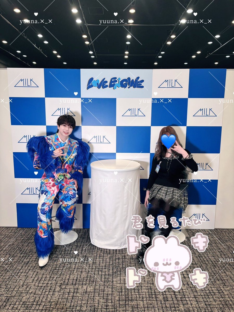 Y65988302's tweet photo. 2026.10.10  1部と2部
LOVE ENG!NEツーショ会💙
ブースに入った瞬間も出る時もめちゃめちゃにこにこ笑顔で目を合わせてくれて[おねがいします]と[ありがとうございました]のお声も聞けたし幸せでした🎀🌟何より前髪ありなのも可愛すぎだし嬉しい滅❣

 #塩﨑太智  #milk  #ツーショ会 https://t.co/3V5JeiNsBC