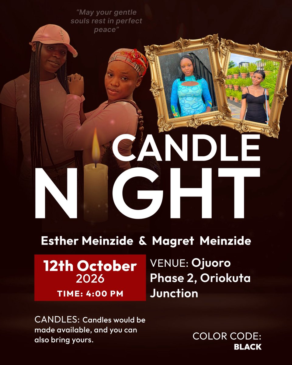 r_meinzide's tweet photo. CANDLELIGHT NIGHT IN LOVING MEMORY OF ESTHER MEINZIDE &amp; MARGRET MEINZIDE 🖤🕊️

Join us as we come together to honour and remember our two beautiful souls. Though you may be gone, you will forever remain in our hearts.
Forever loved, forever missed, forever in our hearts. 🖤🕊️ https://t.co/yWoRMWuFNb