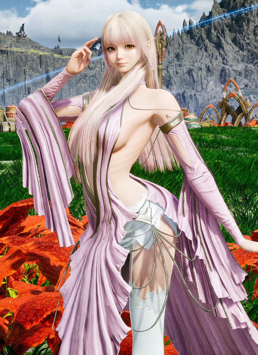 Lunasttera's tweet photo. この装備、かわいいんだけどセクシーすぎぃ❣️
横ちｔ
#AION2 https://t.co/tF0hypVtW0