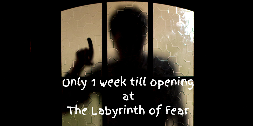 FearLabyrinth's tweet photo. If you see the haunt alive tonite, it is full dress rehearsal nite, getting ready to give you our best! Next Saturday opens to the public. https://t.co/lSKV1MFs2n