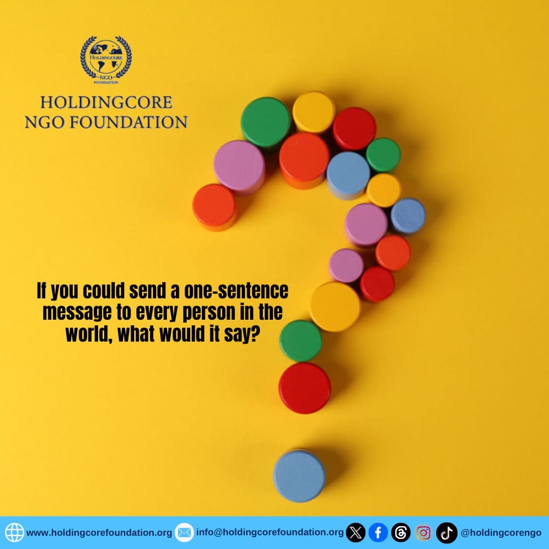 Holdingcorengo's tweet photo. Drop your one-sentence message in the comments below, let’s see what wisdom we can amplify together!
#GlobalImpact #BuildingLegacy #IntentionalLiving #UniversalTruth #LegacyMindset #HoldingcoreEMPFoundation https://t.co/vfu2n9DpXG