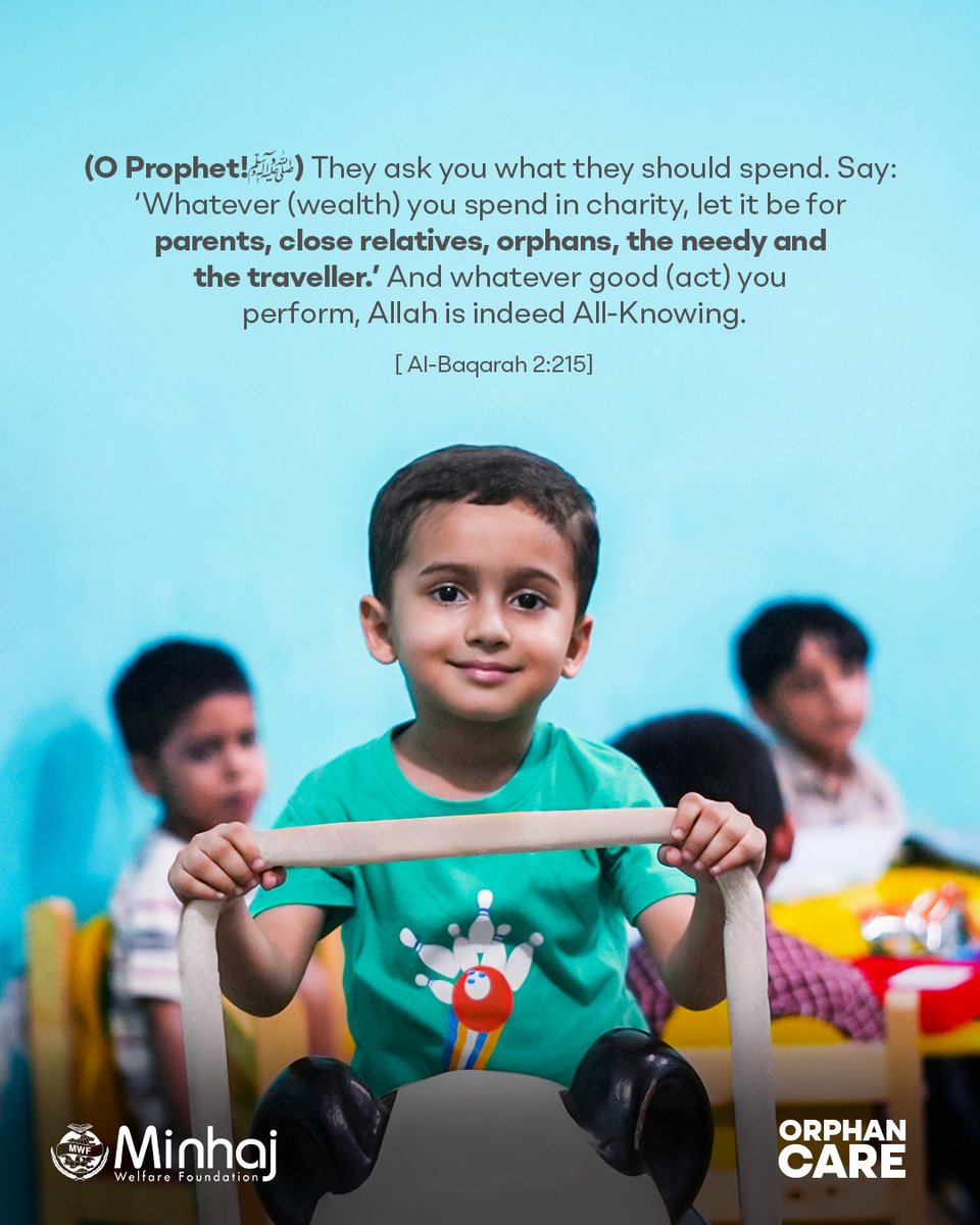 minhajwelfare's tweet photo. 🤍 Caring for orphans is an act of compassion.

🏡 Support Aghosh in providing children with a home, education and a brighter future.

💰 Donate today.

🔗 https://t.co/ZSSFWy8q9N

#MWF #OrphanCare #Aghosh https://t.co/mE5PvItr5o