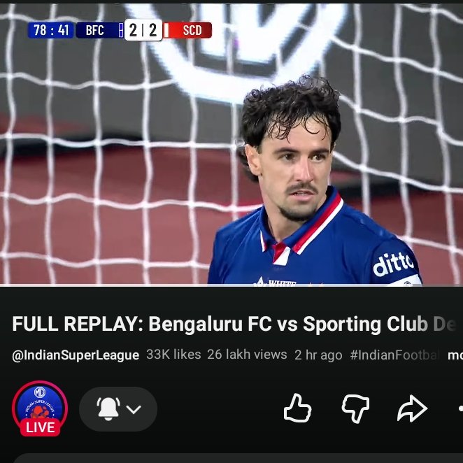 Subhadip_barui9's tweet photo. Around 30 lakhs people watched the opening match of ISL , (YouTube &amp; Sony) , 

So it was a good decision to stream ISL on YouTube alongside with Sony, more bangers to come, stay tuned https://t.co/DcQ8ImBXTT
