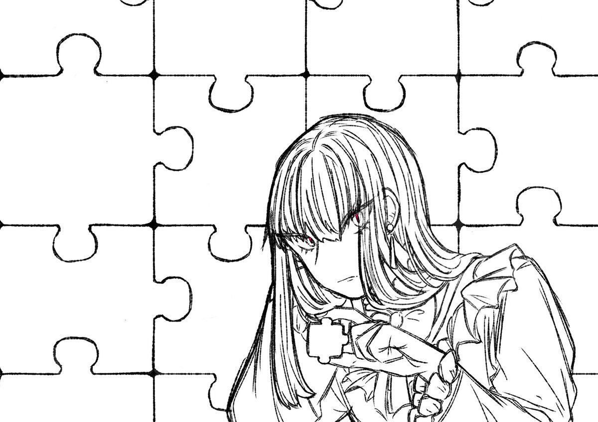6k5eu's tweet photo. 線画は好き
色塗りこれから頑張ります……
#イラスト
 #創作イラスト https://t.co/m82y6m9gO5