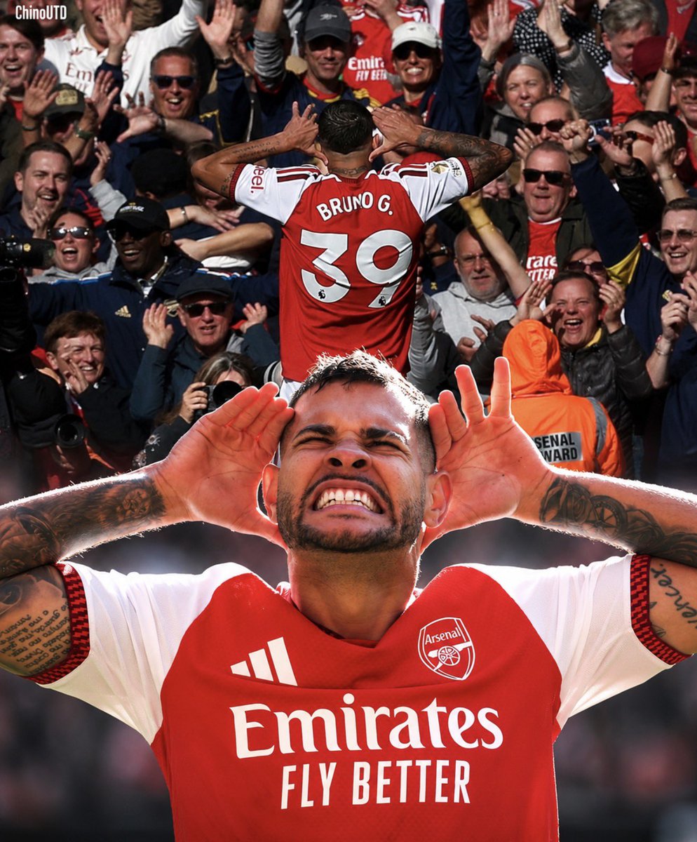 ChinoUTD's tweet photo. 🚨 Bruno Guimaraes on his emotional celebration after scoring against Leeds United:

“When I played for Newcastle, coming to the Emirates was never a quiet experience.

I remember one match, somebody in the crowd spent almost the entire game shouting at me.

Every time I touched the ball, I could hear him.

At one point I looked towards the stands and he shouted something else.

I couldn’t understand everything, but I understood enough.

So when I signed for Arsenal, one of my friends said, ‘Bruno, what about all those supporters who used to hate you?’

I said, ‘Well, hopefully they remember we’re on the same side now.’

But football is funny because you can sign a contract, wear the shirt, take the photographs, and people will welcome you.

Still, there’s a difference between being welcomed into a club and feeling that you belong there.

Today, Leeds scored first.

I was sitting on the bench watching the game, and you could feel the frustration around the stadium.

Then Riccardo Calafiori equalised.

Almost immediately, Mikel called me.

‘Bruno, you’re going in.’

I said, ‘Okay, boss.’

He started explaining what he wanted.

I was listening, but I was also watching the pitch because suddenly the game had changed.

We’d just equalised. The crowd was awake again. Leeds were beginning to feel the pressure.

Mikel looked at me.

‘Bruno, are you listening?’

‘Yes, boss.’

‘What did I say?’

I told him.

He smiled and said, ‘Good. Now go and do it.’

I came on in the 63rd minute.

A few minutes later, Declan Rice found me.

I remember seeing the space and thinking, ‘Don’t hit this too hard.’

Because sometimes, as a midfielder, you get into a good position and suddenly you want to score the most beautiful goal of your career.

You forget that the goal is the important part, not how it looks.

So I just concentrated on putting the ball where I wanted it.

And it went in.

I turned towards the supporters.

Honestly, I didn’t know where I was running.

I just knew I wanted to go to them.

And when I reached the crowd, people were grabbing me, shouting, pulling at my shirt.

For a moment, I couldn’t even see my teammates.

I remember thinking, ‘These are the same people who used to shout at me when I came here with Newcastle.’

Now they’re holding me like we’ve known each other for 20 years.

That’s football.

Afterwards, somebody asked me why I put my hands behind my ears during the celebration.

I said, ‘Because I wanted to hear them.’

He laughed.

But I meant it.

When you play away from home, you sometimes hear thousands of people telling you they don’t like you.

You learn to ignore it.

Today, I wanted to listen.

Because those seven minutes meant a lot to me.

When I arrived at Arsenal, I knew people expected something from me. That’s normal when you join a club like this.

But you cannot ask supporters to love you just because you’ve signed a contract.

You have to give them a reason.

And today, when I ran towards that crowd, I felt something I hadn’t felt before.

I wasn’t the Newcastle player they used to shout at anymore.

I was their player.

Actually, I hope I meet that supporter who used to shout at me.

I’d like to ask him whether he remembers me.

Although knowing Arsenal fans, he’ll probably say, ‘Of course I remember you. Now stop talking and go and win us the league.’”