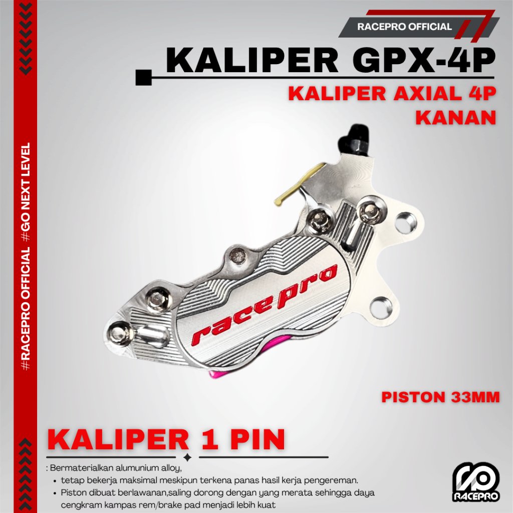 UlinKaisar's tweet photo. Produk Lokal Mendunia 

KALIPER RACEPRO GPX2 4P&amp;2P BRAKE CALIPER RACEPRO GPX2 KALIPER RACEPRO 2P 2 WARNA HITAM DAN SILVER
https://t.co/o1N4mh7Rrx

#MandalikaMendunia https://t.co/b1pigiE8Wl
