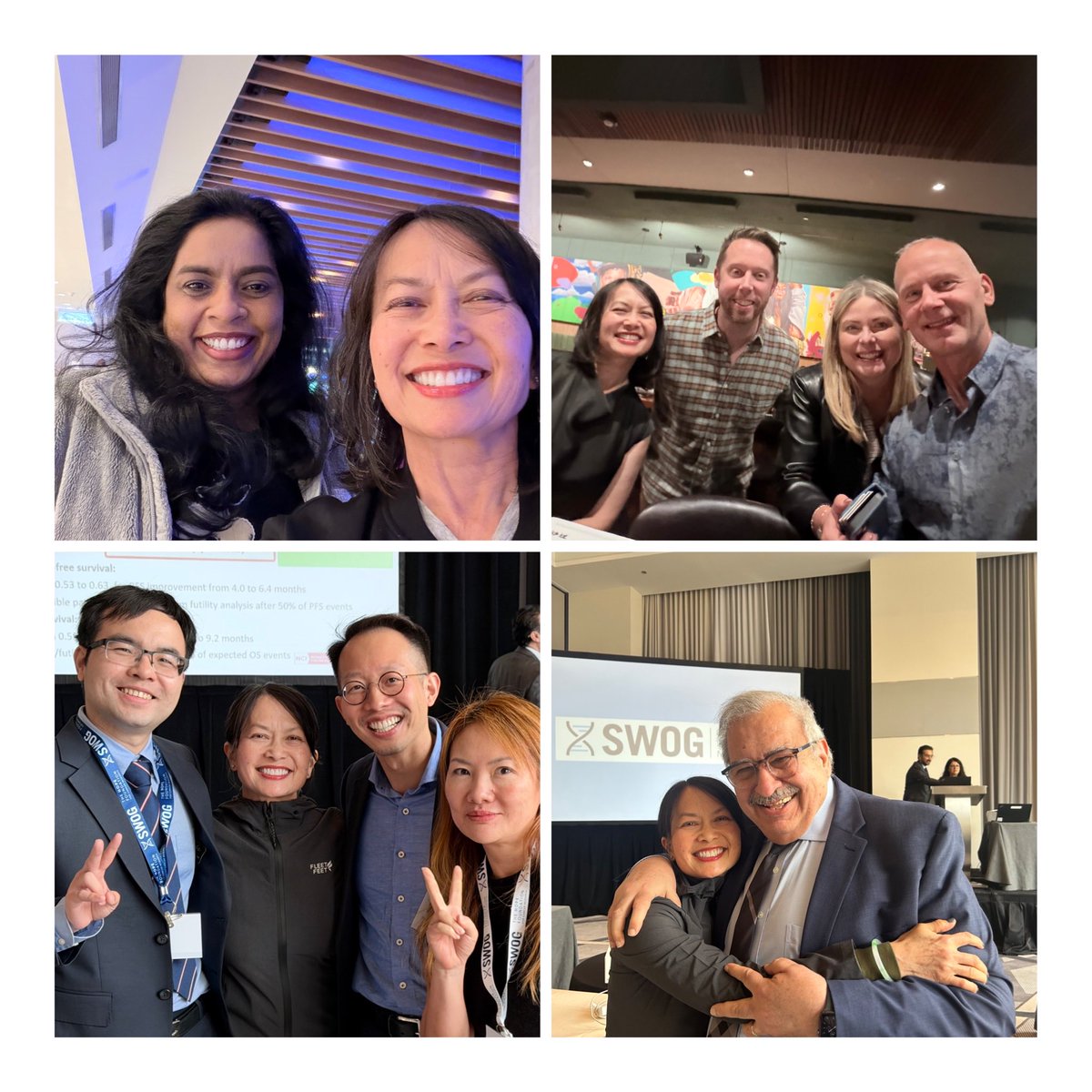 CathyEngMD's tweet photo. I’m grateful @theNCI R50 grant allows me to continue to attend #NCTN @SWOG group meetings. It also grants me the opportunity to interact w/ junior faculty members such as @ronanhsieh @DaniCastilloMD #EmersonChen #IIT #cancer #cancerresearch concepts! @HKennecke @VanMorrisMD @lisakachnic1 @NCIDirector