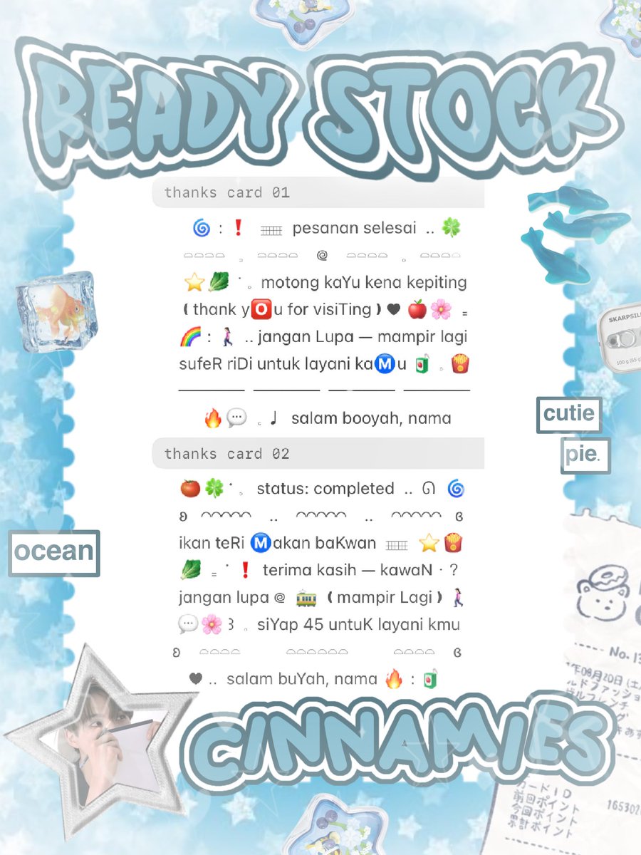 cinnyamies's tweet photo. ╭┈  ֹ   help repost? thankies, sweetie 🐳

{ II } ׁ ๑ 🪽.. haii, timan — timun ?! naka punya wording ready stock nih 𓏏𓏏 ִ ⊹ done payment, thanks card, pinned 5.500/ea 𖢷 ׅ  ࣪  ⸝⸝ 💧🦴 yuk, ping chat:ie aku &amp;. take sekarang juga 𓈒˚ >___^

#bealanja https://t.co/OXoFNqZ80Y