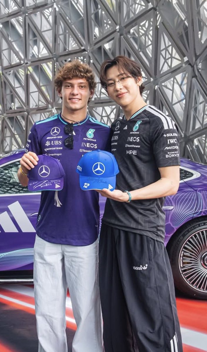 bambibammi's tweet photo. To. kimi 
“You will WIN”
                                           - BamBam-
#BamBamxadidasxMercedesF1 
@BamBam1A #BamBam https://t.co/rKREZQ9iHf