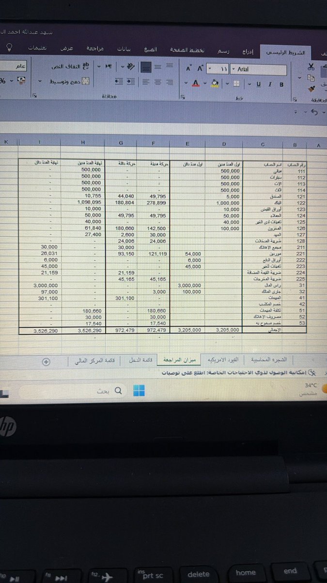 3TnGBDwmhxxZgv0's tweet photo. تطبيق عملي كامل للدورة المحاسبية من شجرة المحاسبية والقيود الأمريكية ولميزان المراجعة والقوائم المالية على أكسل.. شكراً أستاذ إبراهيم الصفره على الشرح  الممتع 📈🤍. https://t.co/Tpk5UgqQgJ