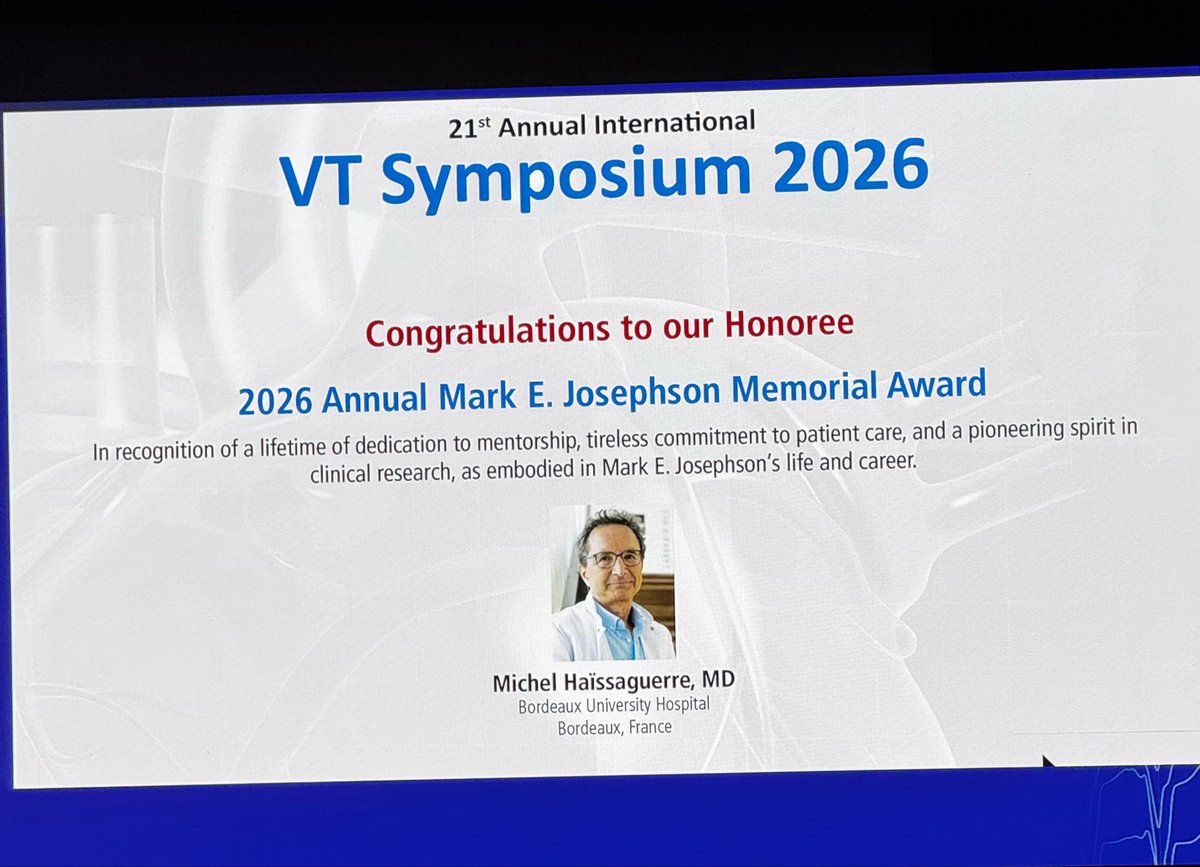 shivkumarmd's tweet photo. Live- 21st VT Symposium - Mark E. Josephson Memorial Lecture by Michel  Haissaguerre- Structural basis of Ventricular Fibrillation- simultaneously published in JACC Clinical Electrophysiology- Congratulations to International team @VTSymposium @ACCinTouch https://t.co/x3ecsVwsFJ
