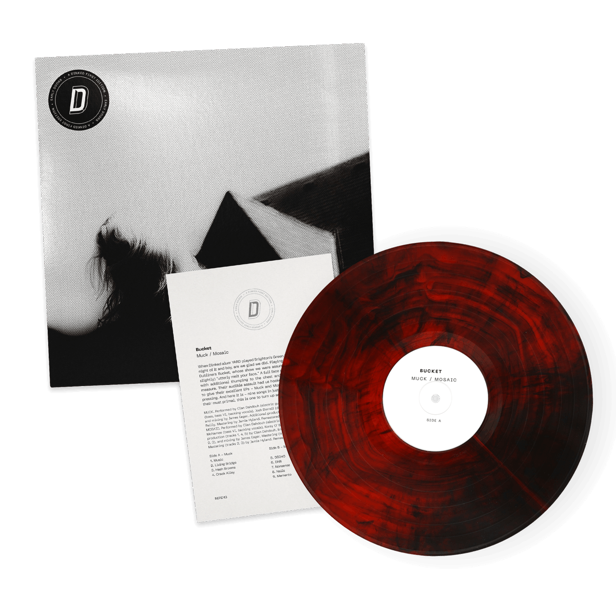 SoundKnowledge_'s tweet photo. 13- unlucky for some, but not for @dinkededition's Early Doors series with "Dublin's loudest band", Bucket
Dinked Early Doors No. 13: Bucket - Muck / Mosaic
● Black and Red marble LP
● Numbered &amp; debossed A5 insert
● Exclusive limited pressing /400
● 13.11.26
#DinkedEdition https://t.co/iaJSTcqjlY