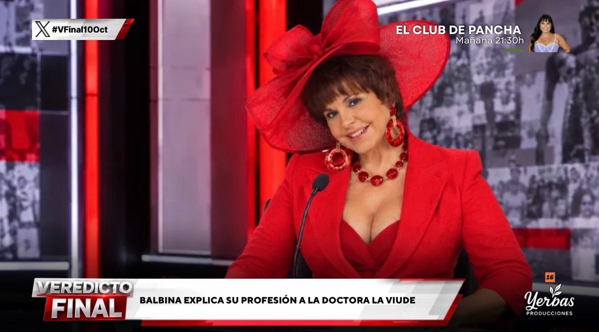 YerbasShow's tweet photo. 🤥 Balbina explica su profesión 

💆🏽‍♀️ Balbina: “Yo no soy prostituta, soy masajista yo hago masajes, con final feliz eso si, si el cliente lo pide, pero eso no tiene nada de malo, es un trabajo como otro cualquiera.”

👩🏽‍⚖️ #VFinal10Oct https://t.co/rq6KRvJTS7
