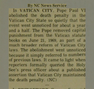 DaS824463540567's tweet photo. @Pontifex "effective systems of detention have been developed"
So in essence the present opposition to the death penalty by the Holy See is not scriptural, but logistical? https://t.co/b74tv3u67f