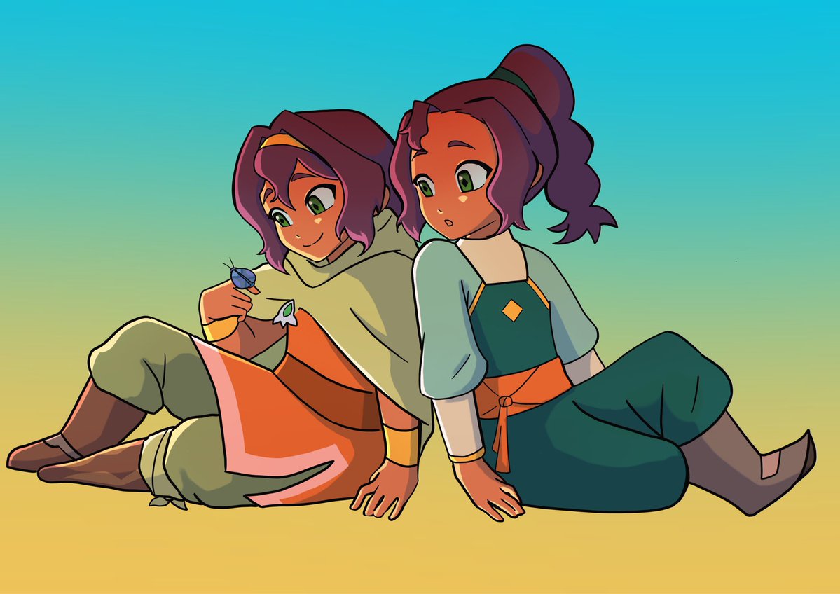 _Saiguin_'s tweet photo. Happy release day! #ASH
I very love this little twins 
#ASH #avatarsevenhavens #atla #nisha #pavi https://t.co/uCanrzqmwU