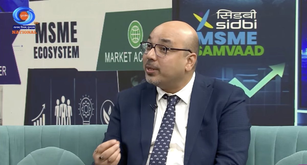 utpal_bob's tweet photo. SIDBI(Small Industries Development Bank of India) MSME Samvaad was telecast tonight at 7:00 PM IST on DD National.
Recording Link: https://t.co/QXoGSbYZqM
#SIDBI #MSMESamvaad #DDNational #MSME #DigitalTransformation #ArtificialIntelligence #AIForIndia #MSMEGrowth https://t.co/r9Z0VqfzJA
