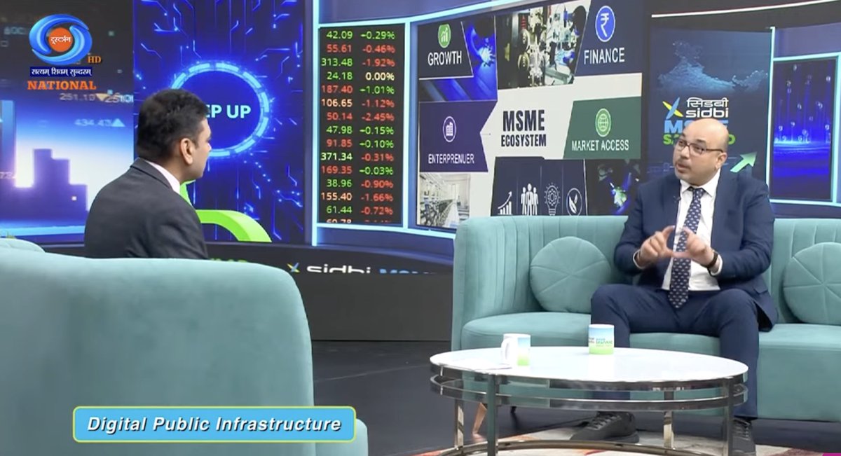 utpal_bob's tweet photo. SIDBI(Small Industries Development Bank of India) MSME Samvaad was telecast tonight at 7:00 PM IST on DD National.
Recording Link: https://t.co/QXoGSbYZqM
#SIDBI #MSMESamvaad #DDNational #MSME #DigitalTransformation #ArtificialIntelligence #AIForIndia #MSMEGrowth https://t.co/r9Z0VqfzJA