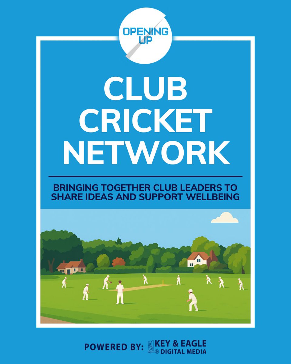 OpeningUpCC's tweet photo. 💻 Tuesday 20th Oct @ 8pm

🏏 Player retention
 
🙋‍♂️ For cricket chairs, directors of cricket or anyone in a leadership role in a club to share ideas on this topic 

🧠 We’ll make the links to wellbeing for you and your players too 

🤔 Interested? 🔗 https://t.co/T6fnfe7uV7 https://t.co/fjfHSGa7fL