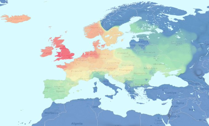 JonathonRodiak's tweet photo. @HellyHansen_Fan @KinderheimRune Latvians are very genetically distant from the British Isles. Stop using Amerimuttican maps. https://t.co/Rf3U5mrz42