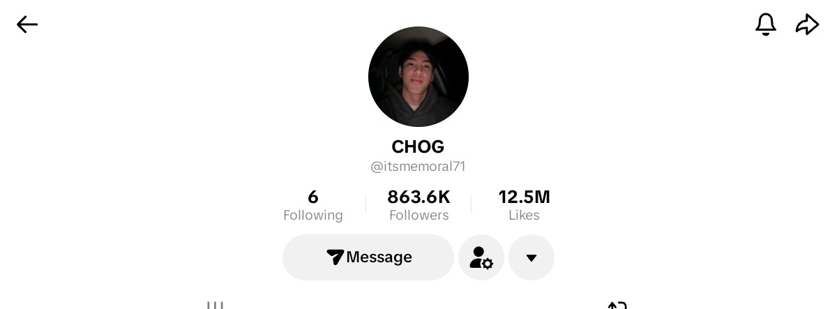 Allie39012569's tweet photo. ah kaya pala pinalitan niya name sa TikTok from CHOGG MORAL to CHOG with single g only kasi yung "Chogdray" isa lang "g" non diba BWAHAHHAHAA #mytruth #maybitaw #chog #audrayb https://t.co/MILCdsByOf