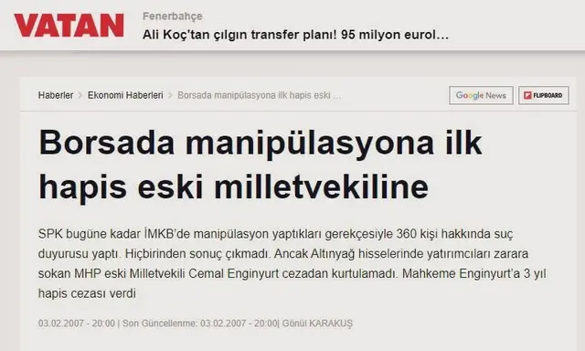 malikejder's tweet photo. Cemal Enginyurt: Türkiye'de borsa manipülasyonundan ilk ceza alan kişi olarak tarihimize geçmiştir. https://t.co/PLnN4U2gFL