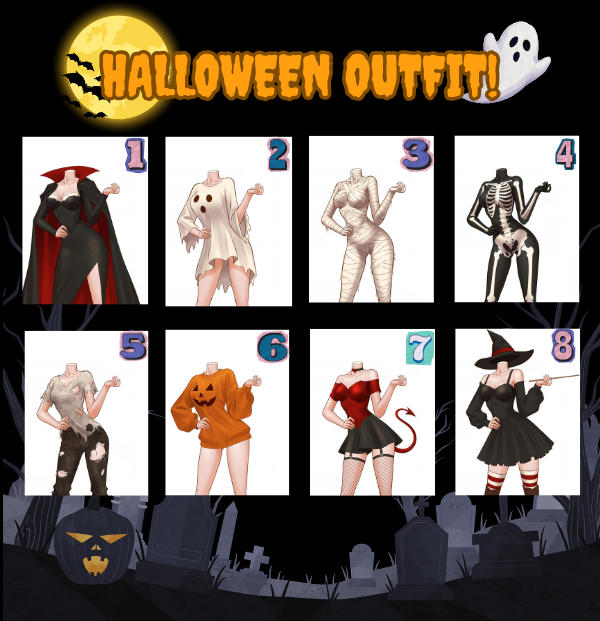 Honeydazeworks's tweet photo. 🎃FREE HALLOWEEN OUTFIT🎃

Outfit #8 DONEEE
sooo… let me steal one of your OCs to dress up(˶>⩊<˶)

To join:
♡ Follow me, Like &amp; Repost this post
♡ Drop your OC in the replies

1 lucky winner gets to choose 1 outfit for their OC~ 

#artraffle #HalloweenArt #Vtuber https://t.co/juUIgyurkd