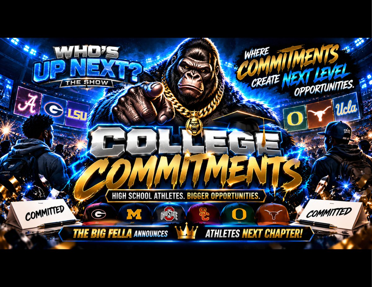 whosupnext23's tweet photo. If you have committed drop the Big Fella your commitment, as he has begun announcing commitments on the show on Sunday. Be proud let the world know. @bench424nmore @N_W_Sports @HSSPORTStars @jayjohnson88 @ccprospects23 @realtrophaeum23 @mosesk225 @BuenaColtsjv @tvhsbearsfb @vm_nextchapter
