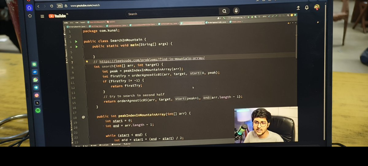 Twinkle292005's tweet photo. Did celling and floor question of binary array . 
+1 on leetcode .
Gonna complete this lecture toady..
#DSA #buildinpublic #Coding https://t.co/6LN43mDDiA