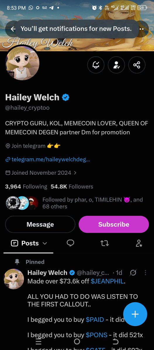 Yirck_sol's tweet photo. @hailey_cryptoo EXERT 

6VyUZHx46Y9bvGHTNGfZgsXLteQCE2b6aGg3UGV7r1nr

Thanks @hailey_cryptoo https://t.co/9lpCIxFKGw