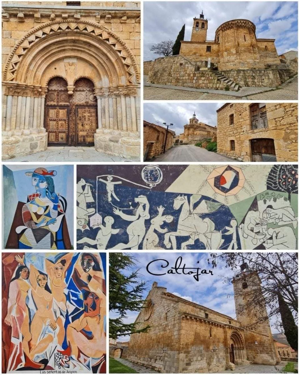 CyLEsVida's tweet photo. ¡Románico y Picasso en un mismo lugar!
Caltojar, Soria @soriaestademoda 
 Una maravilla su iglesia y una fantástica idea la de sus vecinos de pintar obras del excelentísimo Pablo Picasso por las calles del pueblo. 
¡Más de 60 obras! https://t.co/dPOLu18qtv