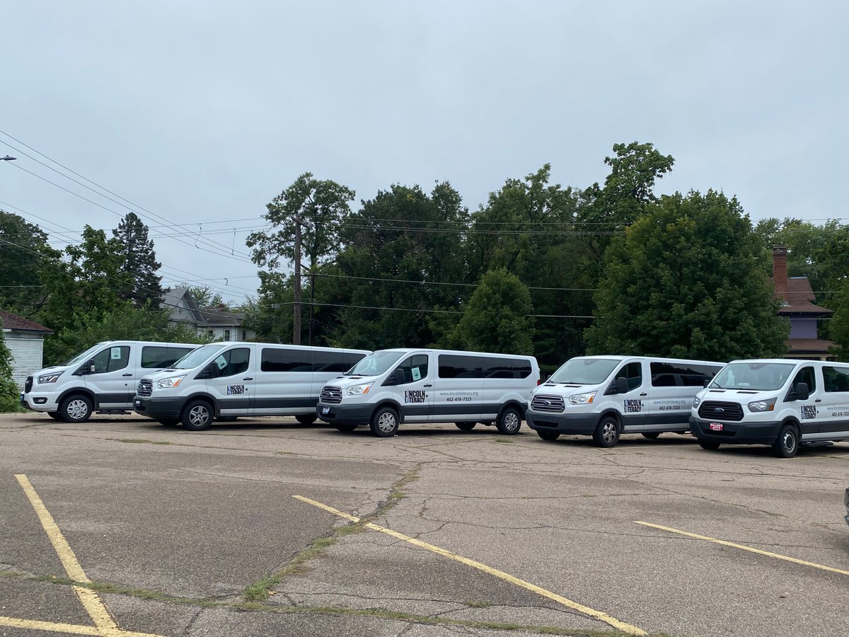 lincolnliteracy's tweet photo. A huge shout-out and thank you to our neighbors at @elcagrace for generously allowing us to park our vans in their lot overnight. https://t.co/WFRa6iWCIQ