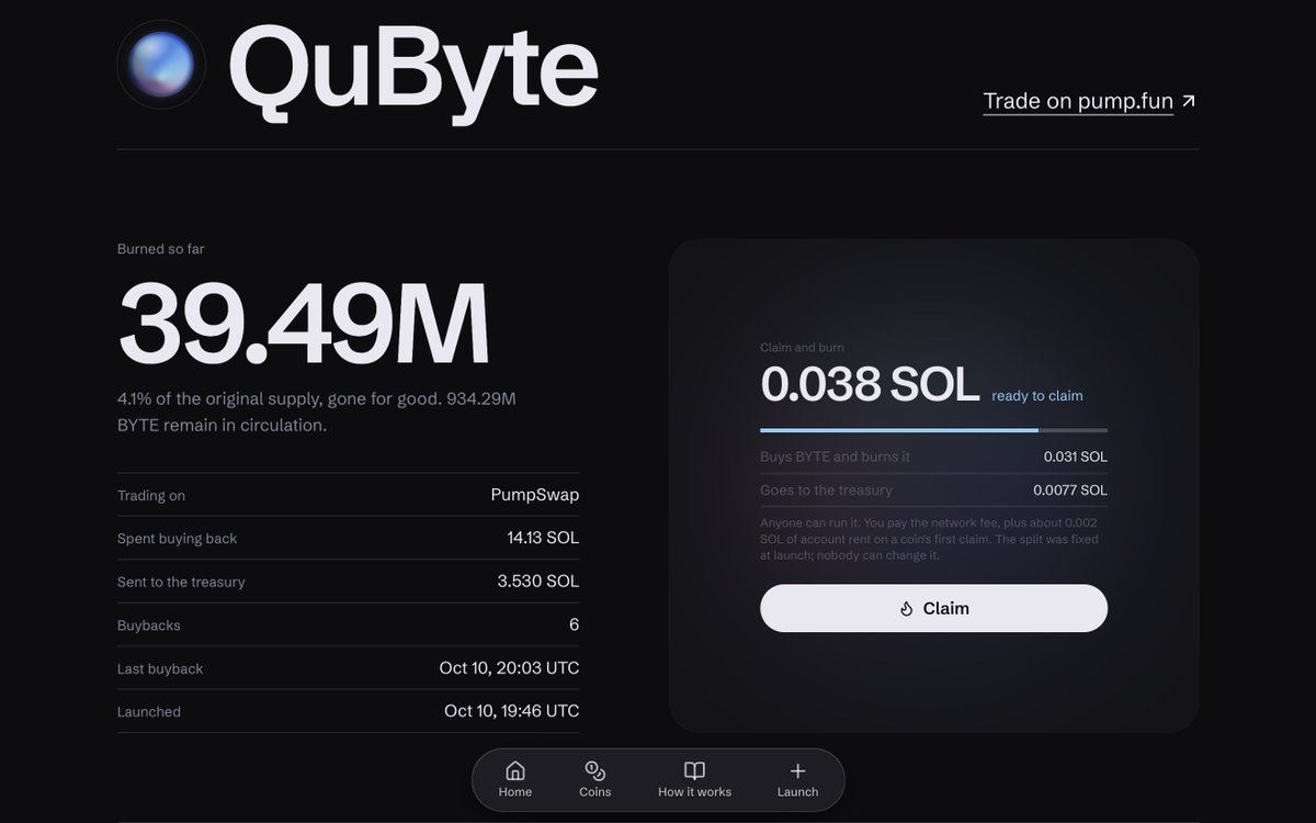 QuByteApp's tweet photo. Anyone who wants the “Claim” button to be active without permission can trigger it. +-+ https://t.co/3JP1RUauBv