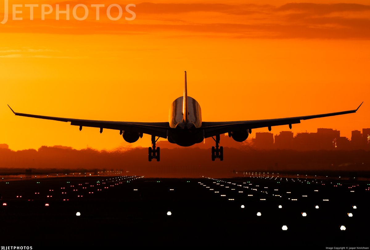 JetPhotos's tweet photo. A KLM A330 landing in Amsterdam. https://t.co/rPqzfSIWjv © jasper hinrichsen https://t.co/kTcWBB9nBM